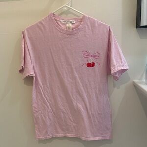 Altar’d State oversized Pink Cherry Tee